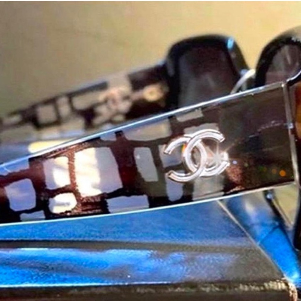 Auth Chanel 5213501/3c Rectangular Sunglasses. - image 1